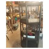 Corner shelf unit. Contents not included