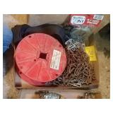 Chain and dog tie cable