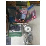 Battery, cords, compressor etc.