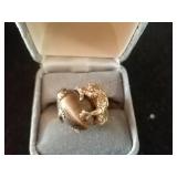 Dragon cat eye jade ring