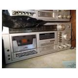 Emerson cassette, 8 track, and radio