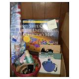 Quaternary map, canteen and misc.