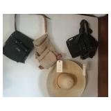 (2) tool belts and a hat