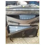 Tackle box carrying case with inserts