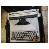 Typewriter and case