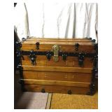 Trunk Antique refinished trunk 22H x 31w x 19D