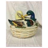 Ducks on a nest 12"x 10" x 10"