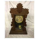 Antique mantle clock 14 x 5 x 22.5