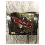 Hams beer Stearman biplane airplane bank Die cast