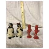 Mr. peanut salt and pepper shakers Penguin salt