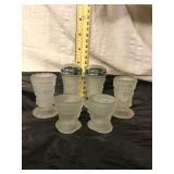 Frosted glass salt salt and pepper shaker