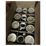 1988 Budweiser holiday steins 12 steins in