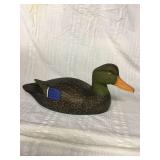 1987 Rollins Bradshaw black duck decoy 13 x 6 x 7