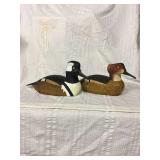 1986 Rollins Bradshaw hooded Merganser Pair