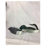 1988 Rollins Bradshaw miniature loons Pair 6 1/2