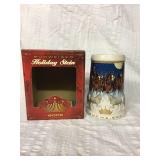 2005 Budweiser holiday stein