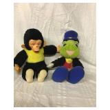 Jiminy cricket and monkey