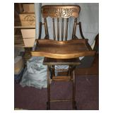 Vintage high chair 41h x 18w x 23d