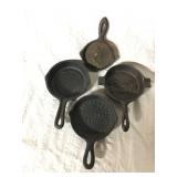 Miniature cast iron frying pan with