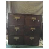 Antique file box 20h x 20w x 16d