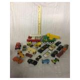 Hot wheels and miscellaneous toy cars and trucks