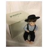 Joshua Amish doll 11 inches high seated