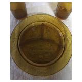 2 Amber Jack and Jill glasses Amber nursery rhyme