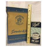 Guardian service  kit ball zinc caps for mason