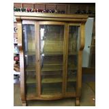 Antique Empire style china cabinet 66.5 H X 42W X