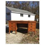 Old office desk Dubin Company 30 H by 60 w x 34D