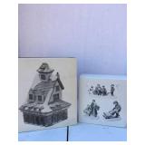 Department 56 N. Pole Reindeer barn Market day