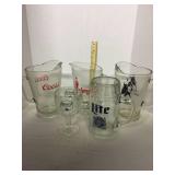 Miscellaneous pitchers and glasses