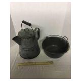 Agat pot and coffee pot