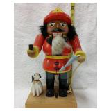 11 inch firefighter Nutcracker. Black pice broke