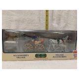 Lemax village accent.  Mail carriage  (set of 3)