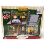 Lemax lighted building. Fly Fishing Tours