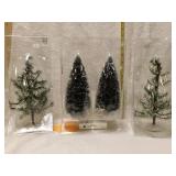4 pc table accents trees