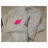 White glittered felt for village