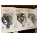 3 piece wolf ornament