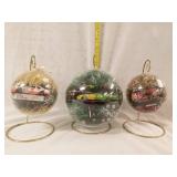 (3) Nascar racing cars ornaments