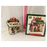 John Deere "up on the housetop" cold cast