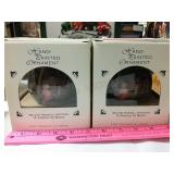 (2) John Deere hand painted "A friend in need"