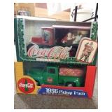 (2) Coco Cola die cast metal banks