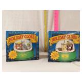 (2) John Deere holiday globes