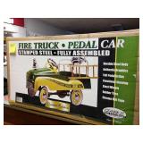 John Deere  fire truck pedal. New in box