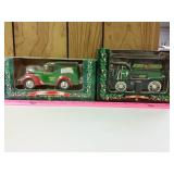 (2) John Deere diecast metal Vehicles