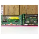 (2) John Deere diecast metal Vehicles