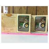 (2) John Deere masterpiece Mrs. Claus ornaments