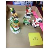 (4) piece John Deere figurines
