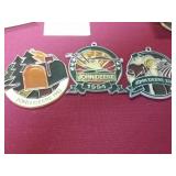 (3) 1992 1994 and 1995 John Deere sun catcher